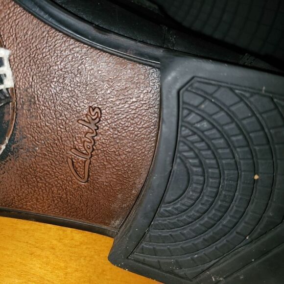 Clarks Leather Black Loafers Size 11.5 - Picture 9 of 10